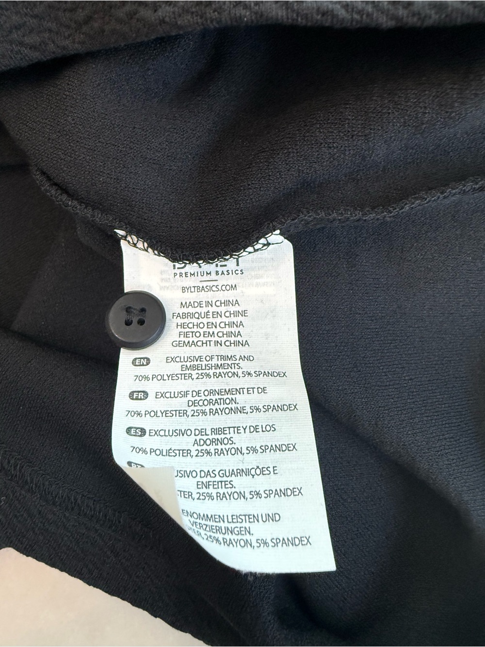 BYLT NWT Serene Shacket Black Button Down Overshirt Women Size XL - Picture 12 of 12